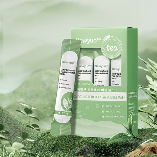 newyuo™ Green Tea InstaFoam Detox Mask 🍃 | Say Bye to Blackheads in 10 Seconds! 🧖♀️✨