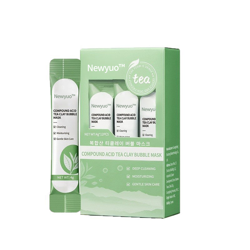 newyuo™ Green Tea InstaFoam Detox Mask 🍃 | Say Bye to Blackheads in 10 Seconds! 🧖♀️✨