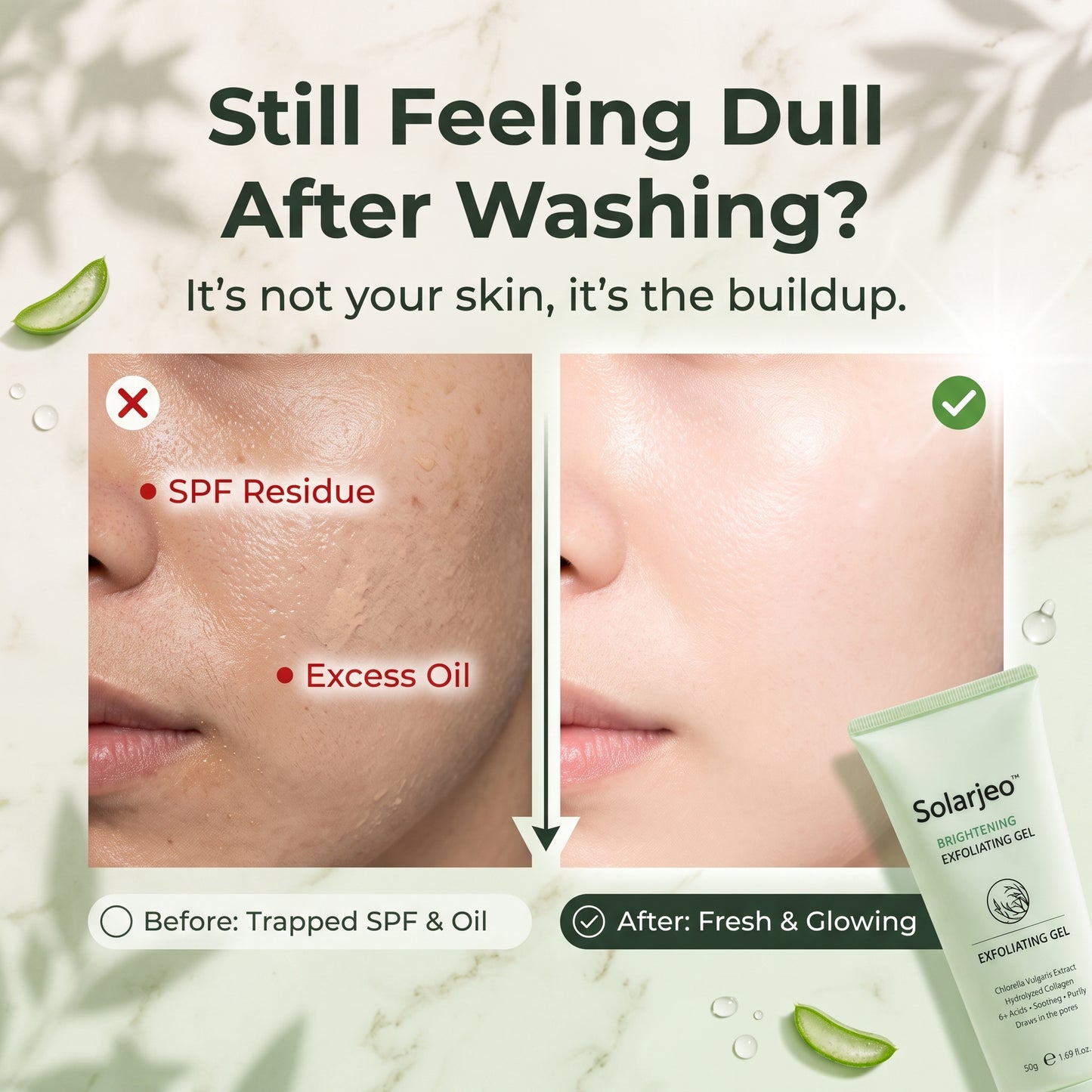 Solarjeo™ Face & Body Soft Peel Glow Reset Gel