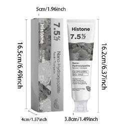 🔥Histone® Fluoride-Free Hydroxyapatite Enamel Repairing Breath Freshening Whitening Toothpaste