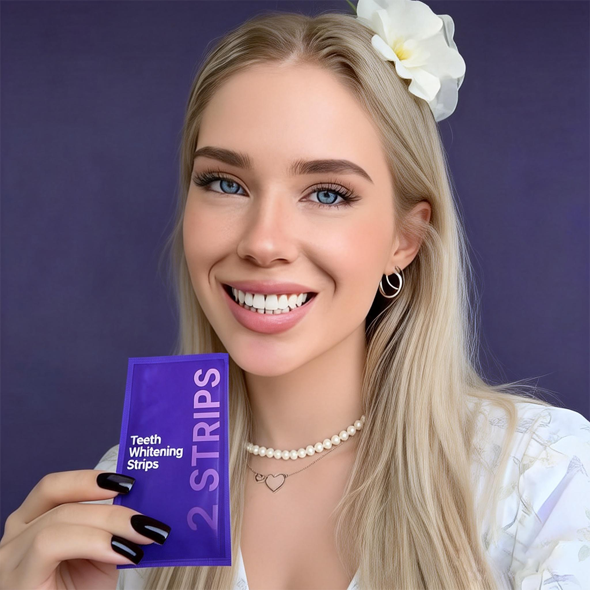 How to use purple teeth strips