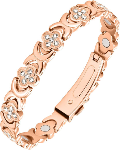 Diystar® Copper Bracelets for Women. Pure Copper Magnetic Bracelet with 3800 Gauss Effective Magnets