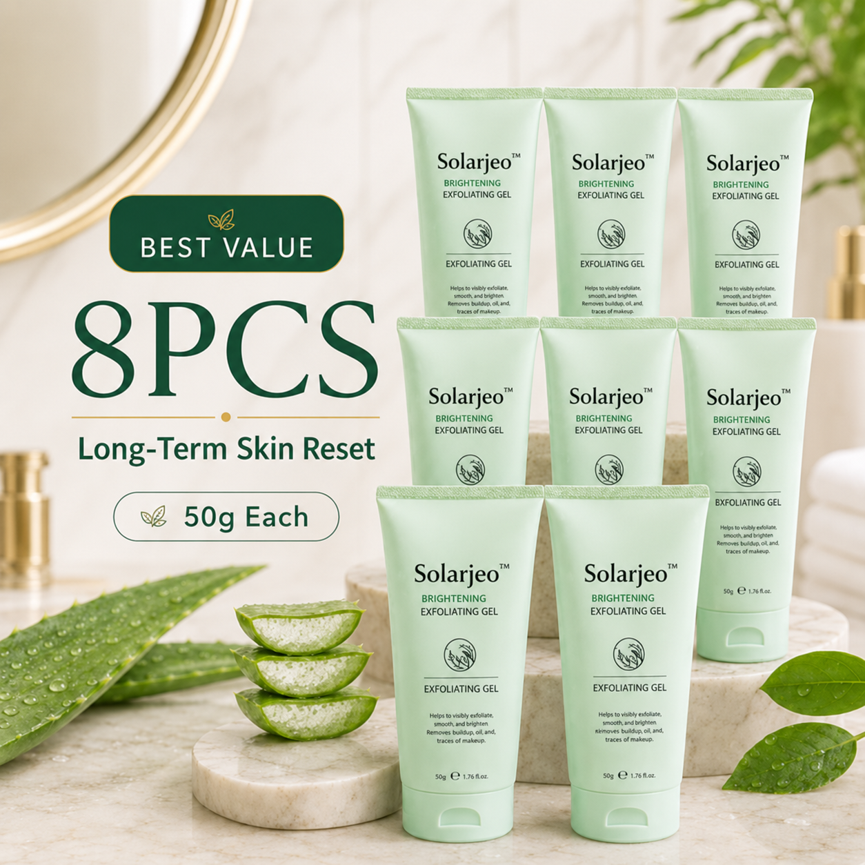 Solarjeo™ Face & Body Soft Peel Glow Reset Gel