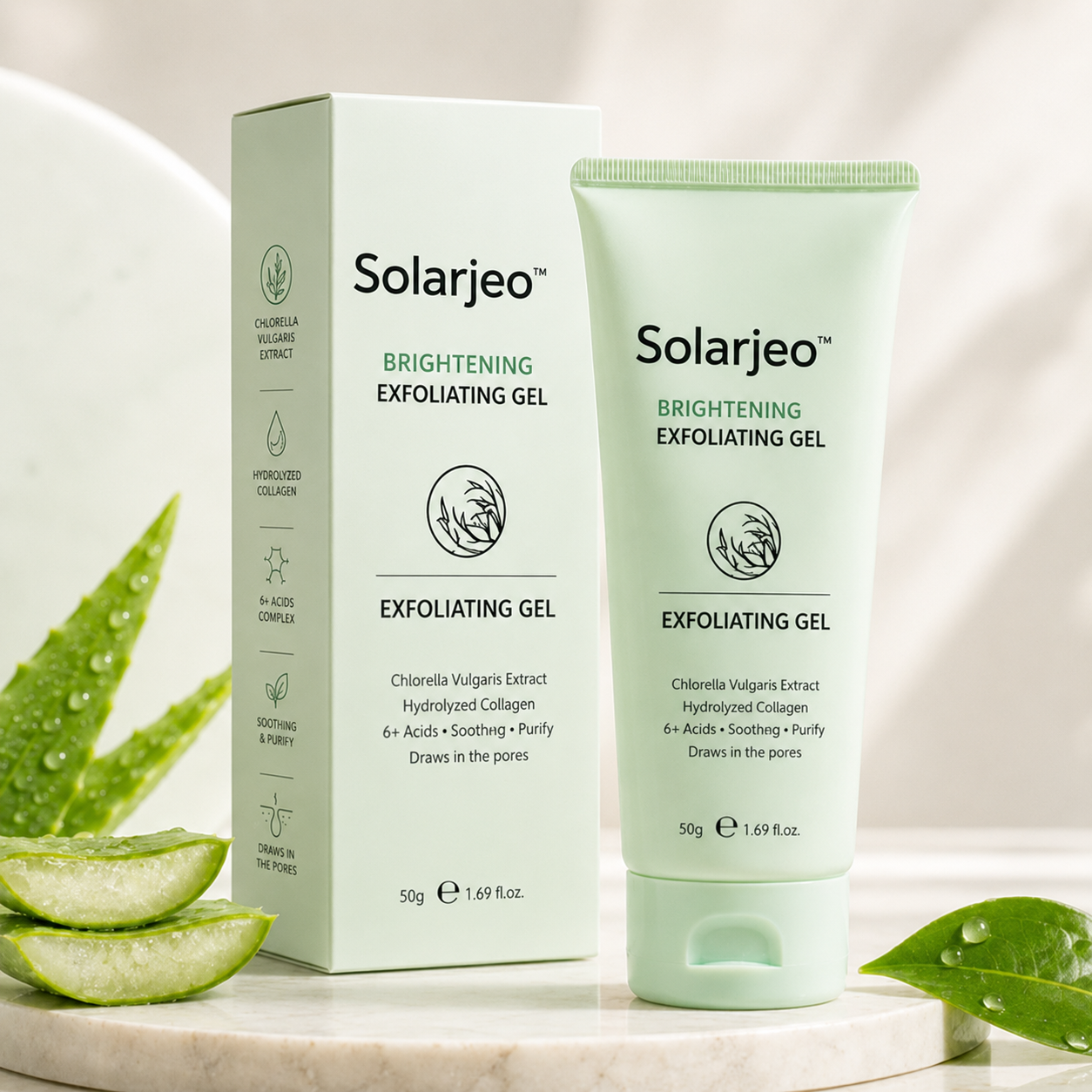 Solarjeo™ Face & Body Soft Peel Glow Reset Gel