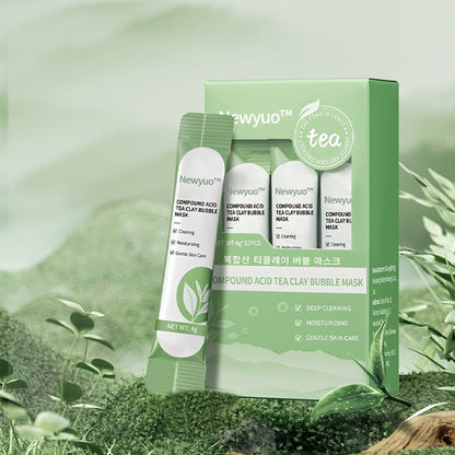 newyuo™ Green Tea InstaFoam Detox Mask 🍃 | Say Bye to Blackheads in 10 Seconds! 🧖‍♀️✨