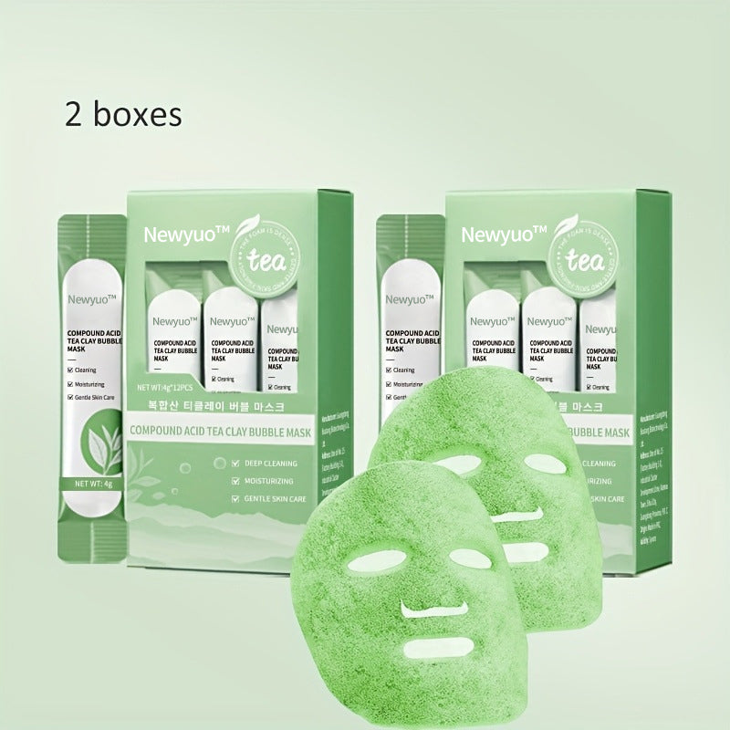 newyuo™ Green Tea InstaFoam Detox Mask 🍃 | Say Bye to Blackheads in 10 Seconds! 🧖‍♀️✨