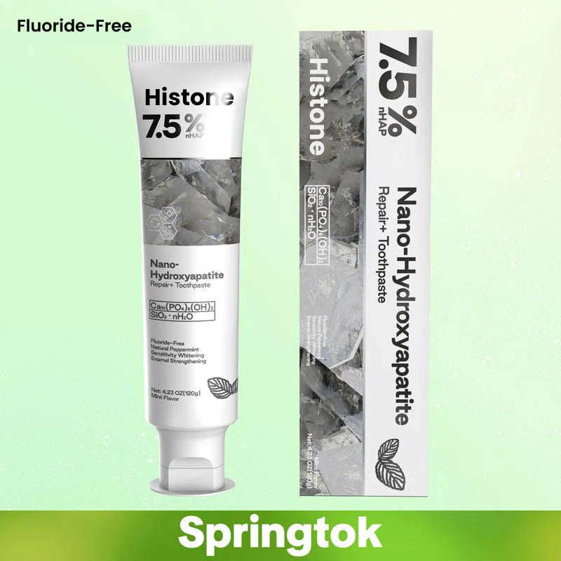 🔥Histone® Fluoride-Free Hydroxyapatite Enamel Repairing Breath Freshening Whitening Toothpaste