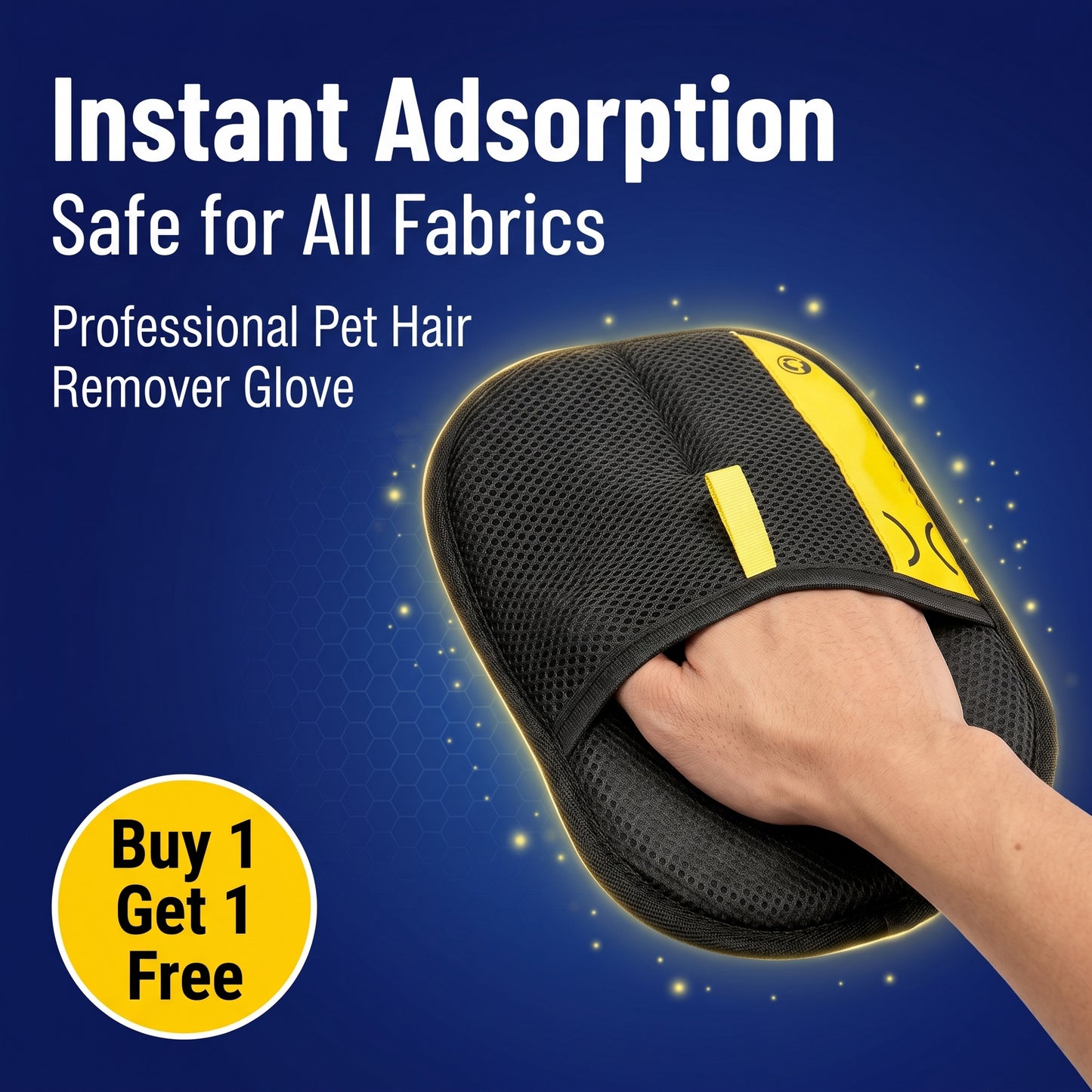Buy 1 Get 1 Free🔥Pawzioo™ Electrostatic Pet Hair Removal Grooming Gloves