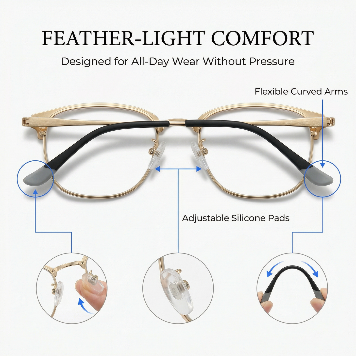 ✨LAST DAY SALE 60% OFF✨ Ultra-Light Blue Light Reading Glasses for Clear Vision
